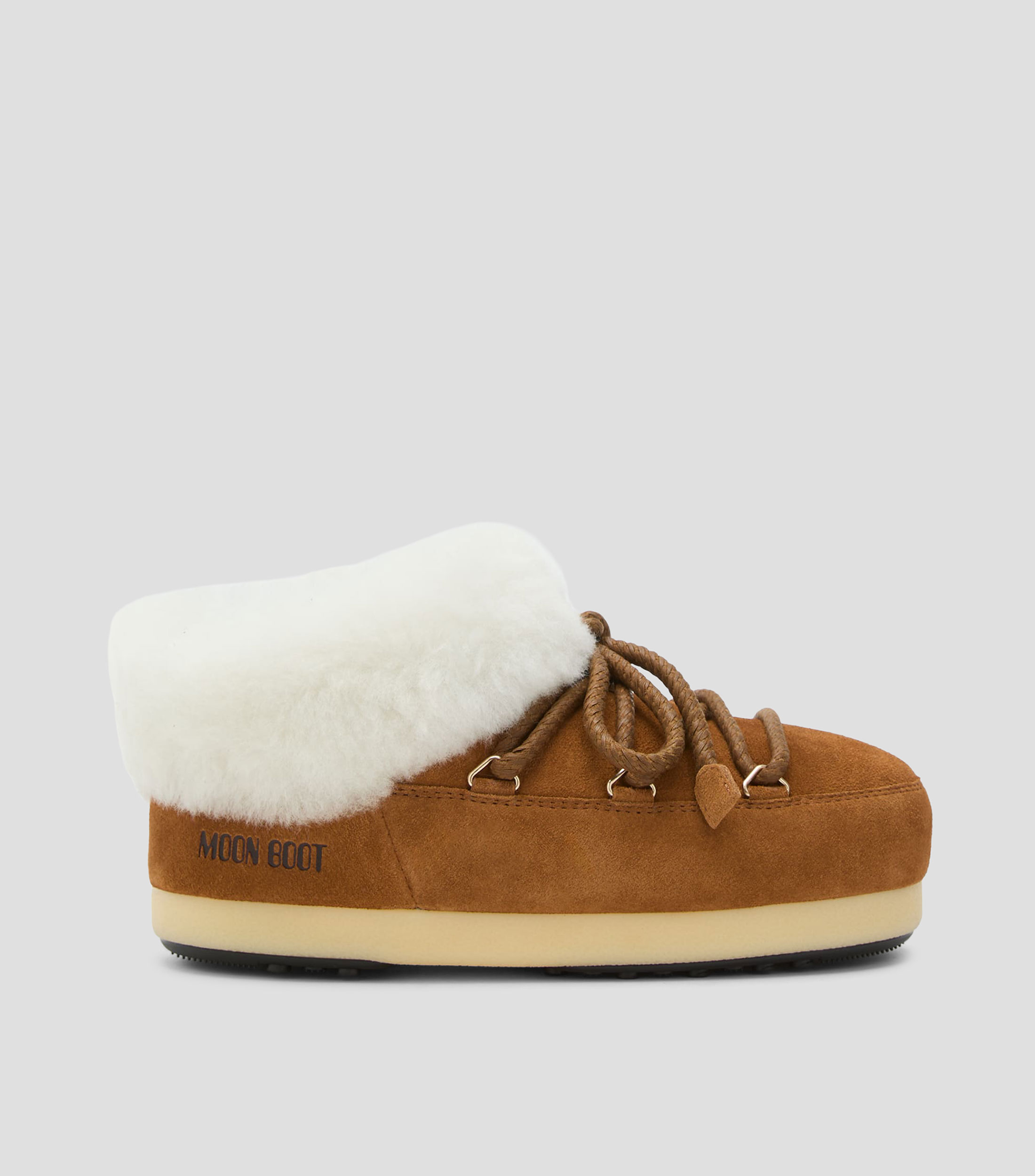 Botas de nieve cortas EVX en piel ante Mujer